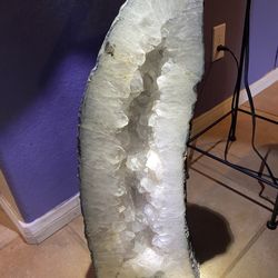 Large Quartz Crystal Cathedral Geode – 22” Tall – Natural Statement Piece