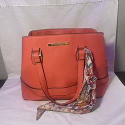 Steve Madden BColby Coral Top Handle With Scarf