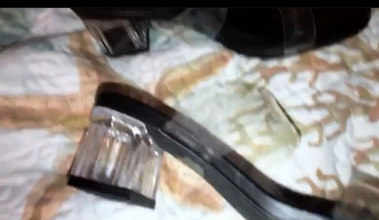 Miss Lola Down For Fun Clear Heels