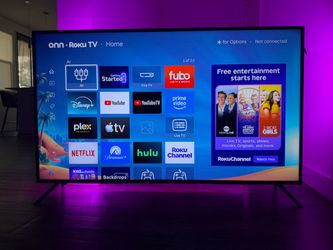 50” onn. Roku TV with Govee Lights✨
