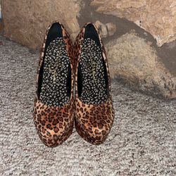Leopard Print High Heels 