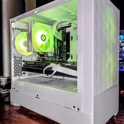 White Custom Gaming PC 14400 32Gb 7900GRE