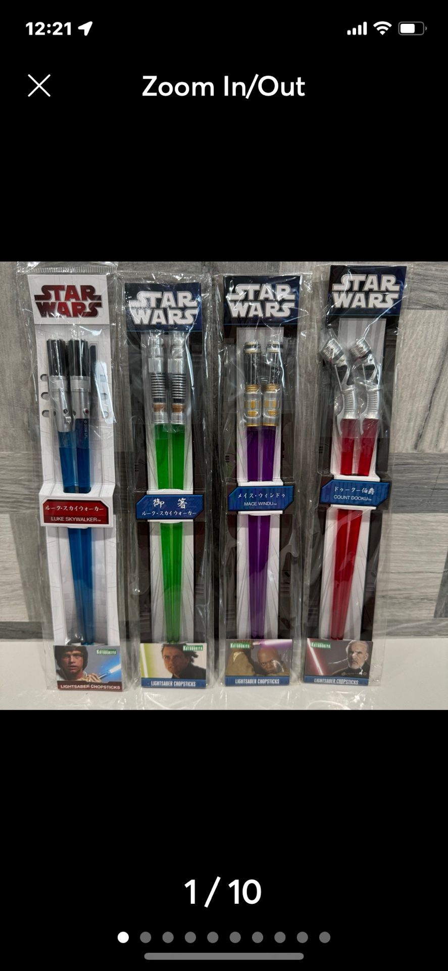 Star Wars Lightsaber Chopsticks (4 sets)