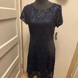 SLNY Dress lace with sequins nwt from Macys
