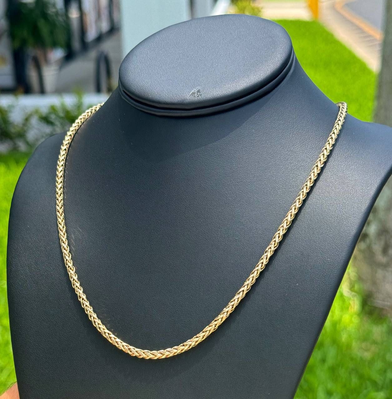 Jewelry 10k yellow gold Rope necklace chain 24.00" 4.00mm width