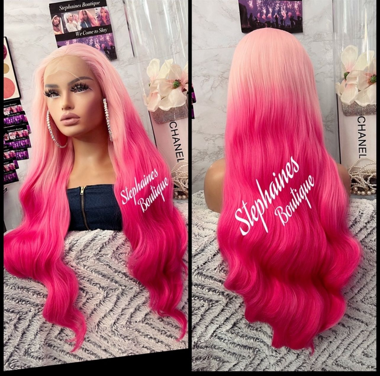 Human Hair Blended Lace Front Wig