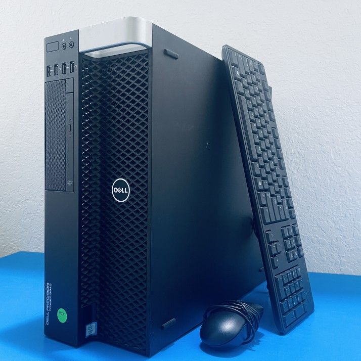 Dell Precision T5810 / 14-Core 2.40GHz Xeon / 64GB DDR4 / NEW 500GB NVMe SSD / 1GB NVidia K420 / Win 11 Pro
