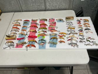 70 Vintage Fishing Lures - Sale as a bulk for $300