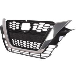 Front Grille Compatible with 2019-2022 Nissan Altima Edition/One/Platinum with Chrome Molding, ABS Replacement Bumper Grill for NI0-6CG2A 