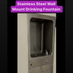 Stainless Steel Wall Mounted Drinking Fountain (Best Offer Accepted)