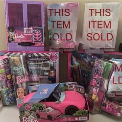 Huge Barbie Dolls And Accessory Lot