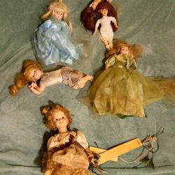 Vintage Ceramic/glass Dolls 