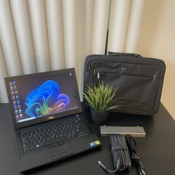 Dell Latitude E6400 Laptop – 8GB RAM – SSD – New Battery – Upgraded WiFi – Bag Included