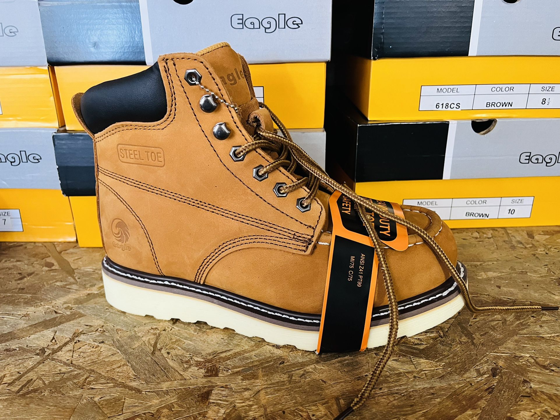 Real Leather Work Boots $50 All Sizes Available