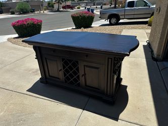 Inside/Outside solid wood bar