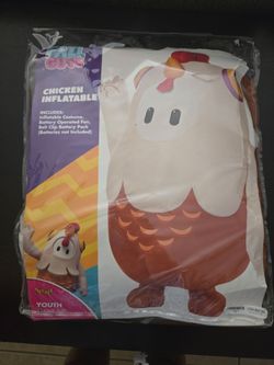 Fall Guys Chicken Inflatable Youth Costume