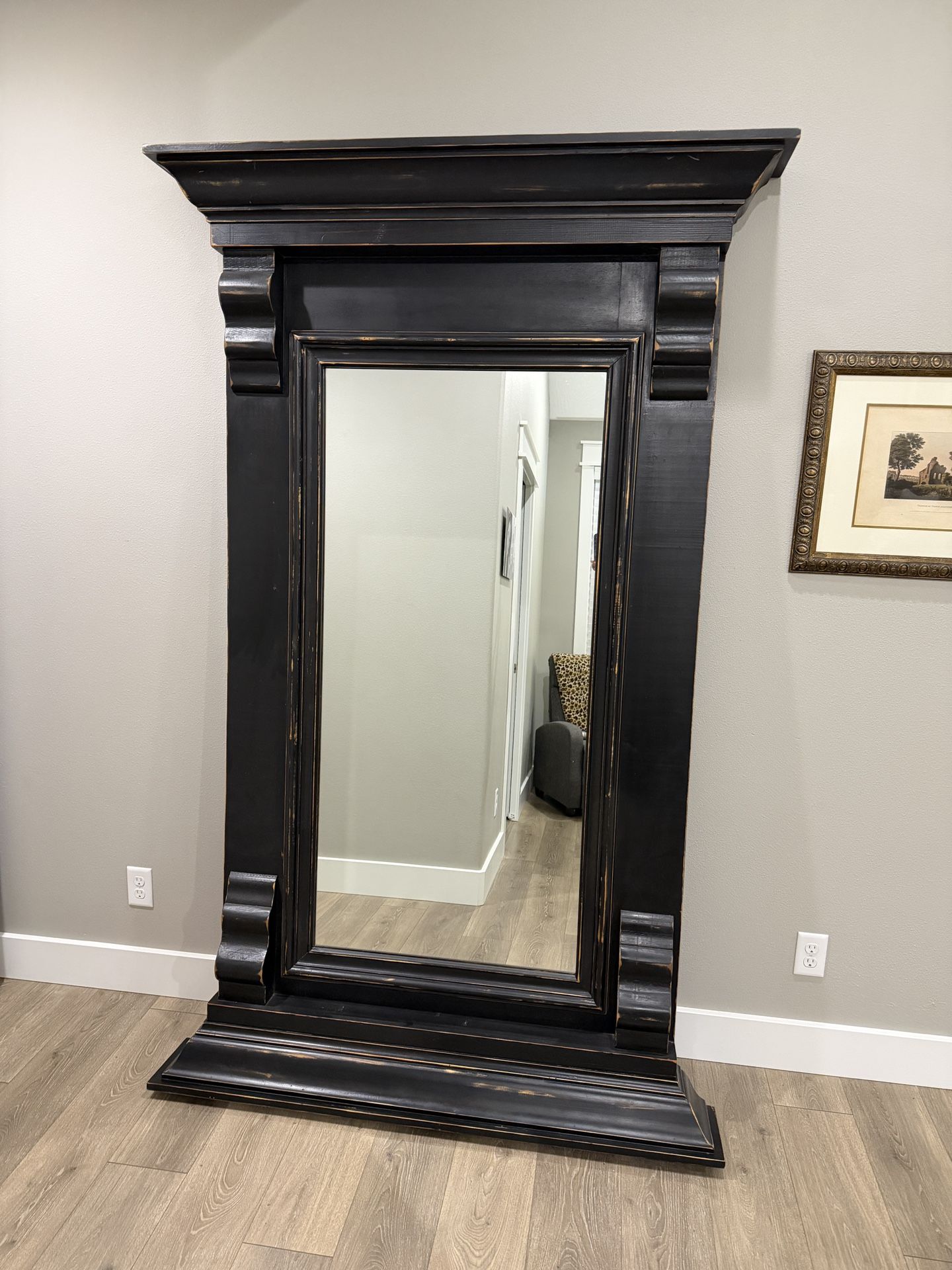 Full Length Custom Designed Trumeau Mirror