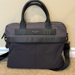Men’s Ted Baker Slim Messenger Bag - Black & Gray
