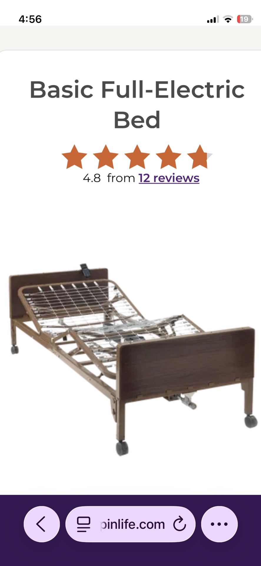 Medline Twin Medical Bed