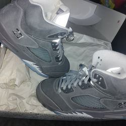 Jordan 5s wolf grey mens 10.5