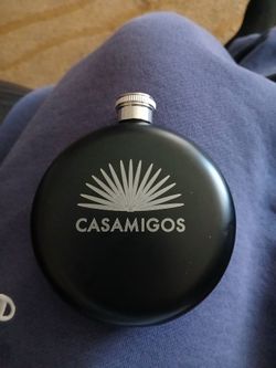 Casamigos Round Stainless Steel Flask
