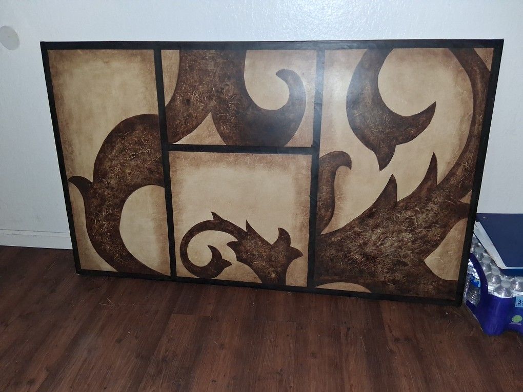 Vintage Baroque Inspired Hand Painted Picture By Mathew Menger