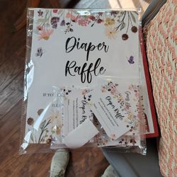 Diaper Raffel Card Set