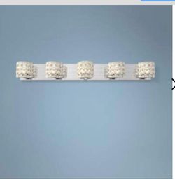Cesenna 25 1/2" Wide Crystal 5 Light Bath Vanity Light