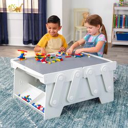 Lego Table Building Block Table With Storage Bins 