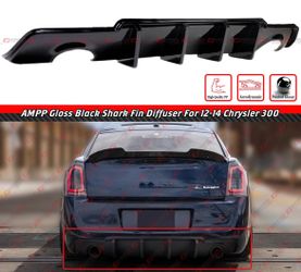 12-14 CHRYSLER 300S GLOSS BLACK REAR BUMPER DIFFUSER