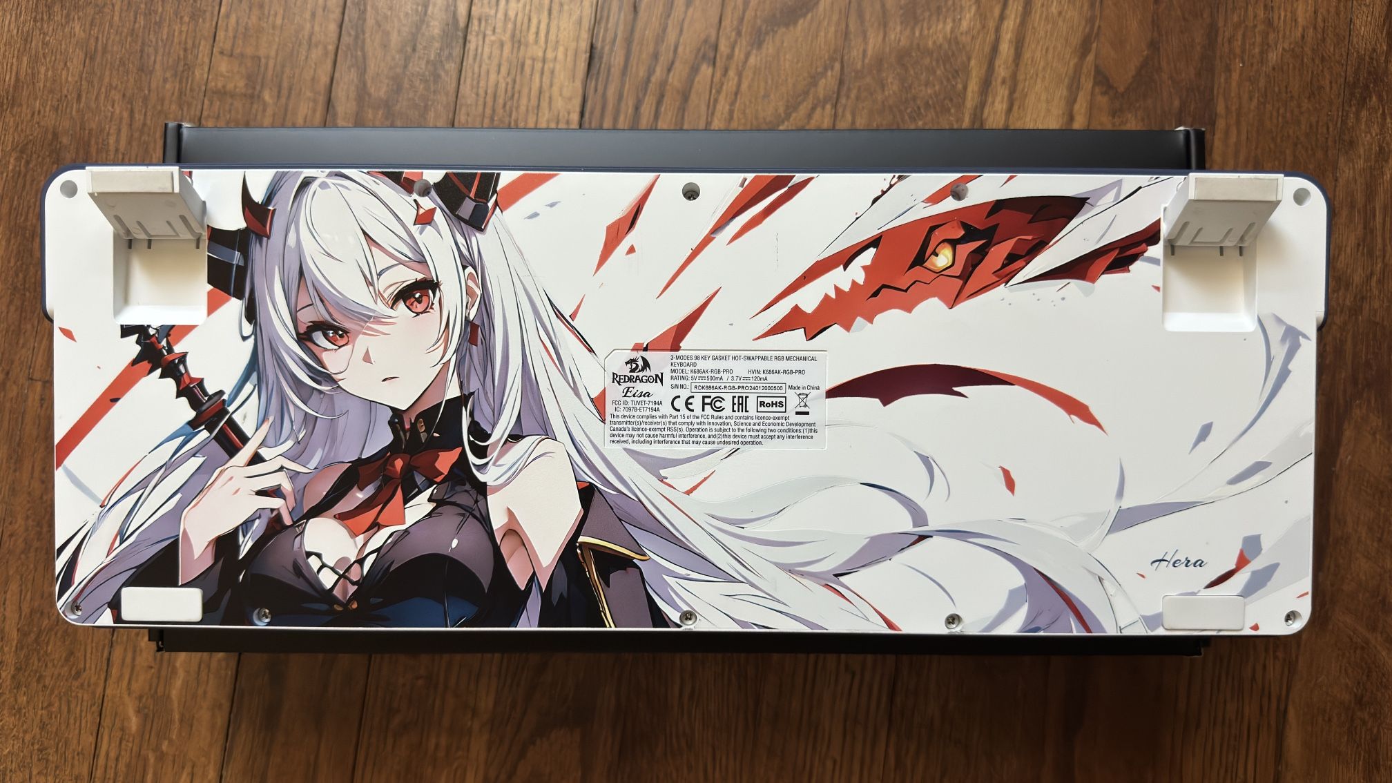 Redragon K686 PRO SE 98 Keys Wireless Gasket RGB Gaming Keyboard Anime