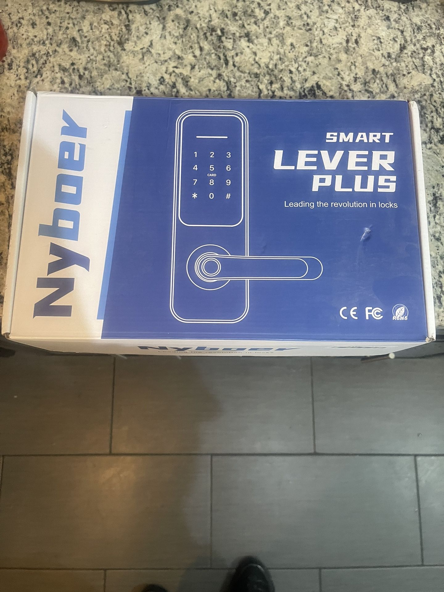 Nyboer HB3 Keyless Smart Door Lock and Handle with Fingerprint Access
