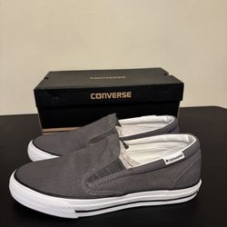 New Gray Converse Slip-ons Men’s US 9.5