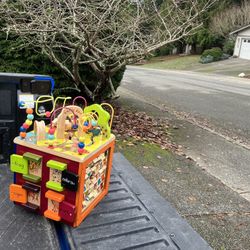 Child Kid Child Zany Zoo Wooden  Educational Activity Cube Center 