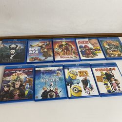 Set of 9 Disney/family movies Blu-ray