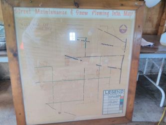 1979 Village of Schaumburg streets and sanitation map.
