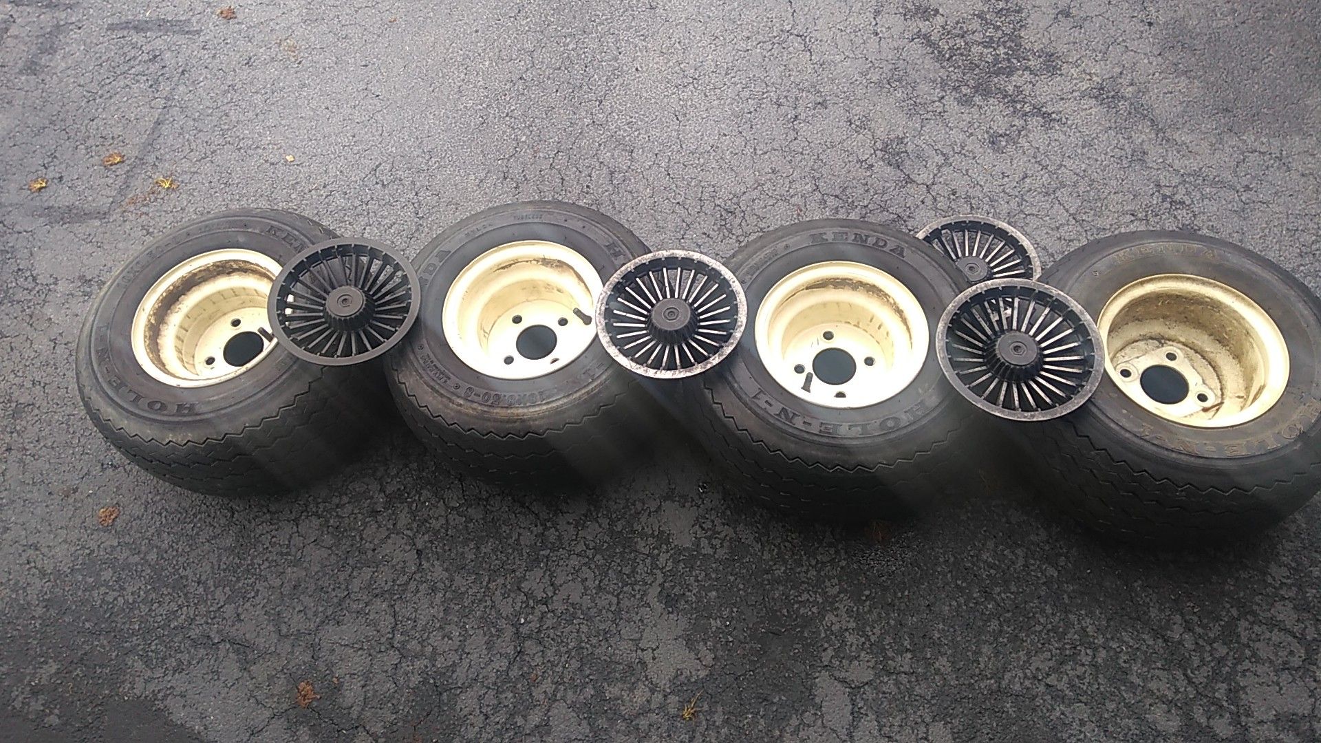 Golf cart wheels and tires