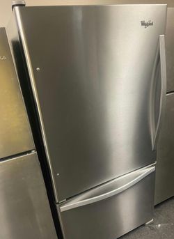 Whirlpool Bottom Freezer Refrigerator Stainless Steel