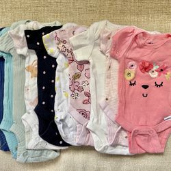 Carter’s & Gerber Preemie Short Sleeve Onesies Set $10