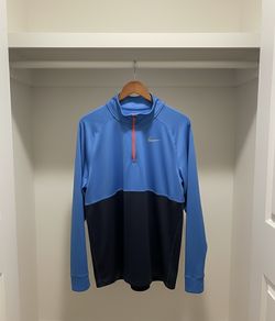 Nike Mens Racer Half-Zip, Xl, Blue