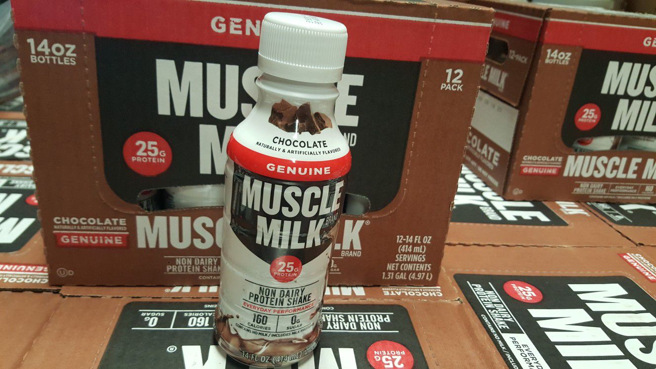 Muscle Milk 25 grams of protein case of 12 $10 a case buy 2 0r more 8$ per case