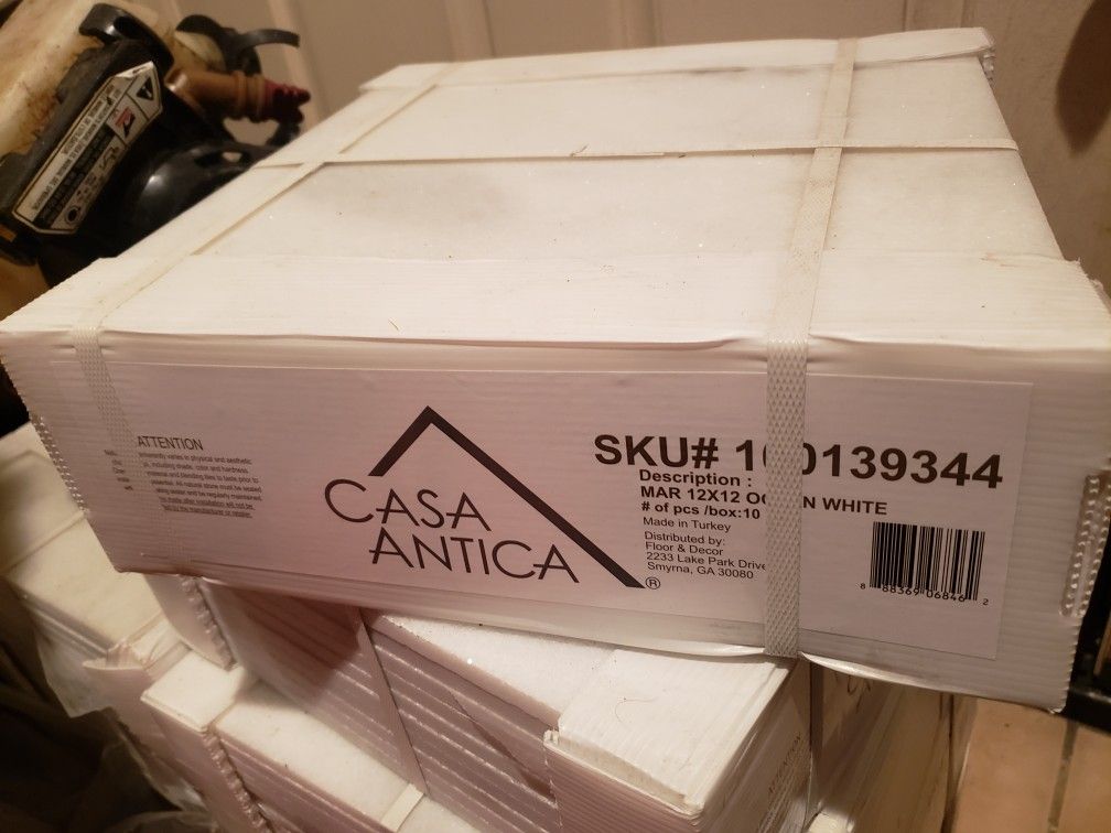 Ocean White Marble Tile
Size: 12 x 12
SKU: 100139344