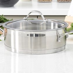 Stainless Steel Casserole 8.5 Quarts Martha Stewart Collections
