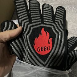 Barbecue heat resistant gloves new 