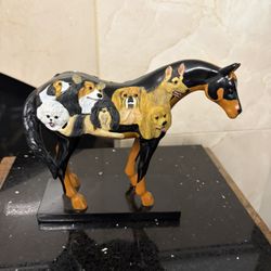 Trail of Painted Ponies Figurine Titled “ Dog and Pony Show”