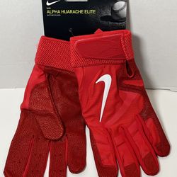 Nike Alpha Huarache Elite Batting Gloves Baseball Red Mens Sz 2XL CV0720 606 New