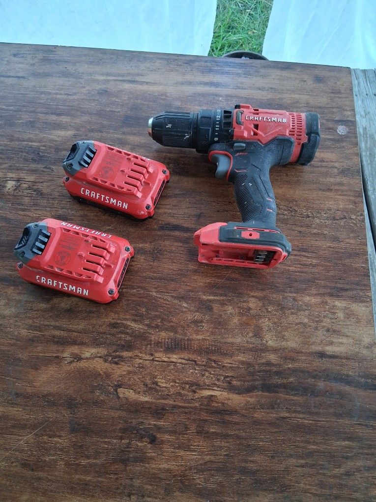 craftsman drill and batteries