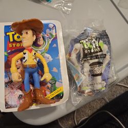 1995-96 Buzz Lightyear From Burger King..Walt Disney Masterpiece Woody 1996 Toy Story McDonald's Happy Meal Toy 4” VTG