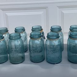 Vintage Mason Ball Jars $10 Dollars Each. I Have 12 Of Them.