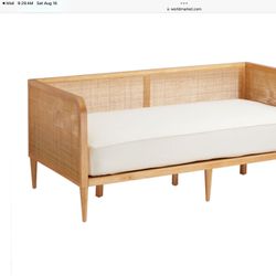 ~Beautiful Boho Rattan Day Bed + Perfect Condition Mattress~